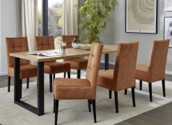 Stilsicherer Tisch Mit Platte In Wildeiche Und Auszug -Haushaltsgegenstände Geschäft stilsicherer tisch mit platte in wildeiche und auszug farbe wildeiche schwarz 1