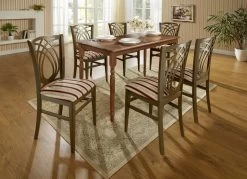 Stühle Mit Gestreiftem Bezug -Haushaltsgegenstände Geschäft stuehle mit gestreiftem bezug farbe rot 1