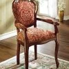 Stühle Mit Schnitzereien Und Massivem Buchenholzgestell -Haushaltsgegenstände Geschäft stuehle mit schnitzereien und massivem buchenholzgestell farbe bordeaux gemustert