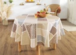 Tischdecke In Patchwork-Optik 13 Tischdecke In Patchwork-Optik -Haushaltsgegenstände Geschäft tischdecke in patchwork optik farbe beige groesse 130 1