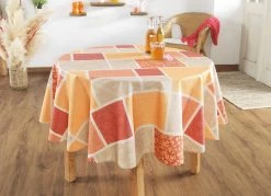 Tischdecke In Patchwork-Optik 15 Tischdecke In Patchwork-Optik -Haushaltsgegenstände Geschäft tischdecke in patchwork optik farbe terra groesse 108 1