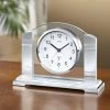 Tischuhr Mit Mineralglas-Rückwand -Haushaltsgegenstände Geschäft tischuhr mit mineralglas rueckwand farbe silber