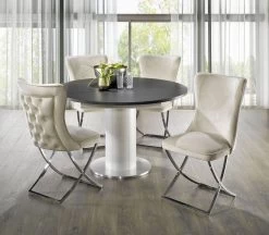 Trendige Esszimmer-Stühle, 2er-Set -Haushaltsgegenstände Geschäft trendige esszimmer stuehle 2er set farbe creme 1