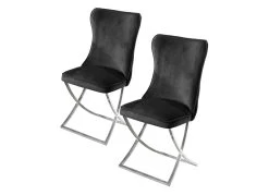 Trendige Esszimmer-Stühle, 2er-Set -Haushaltsgegenstände Geschäft trendige esszimmer stuehle 2er set farbe schwarz