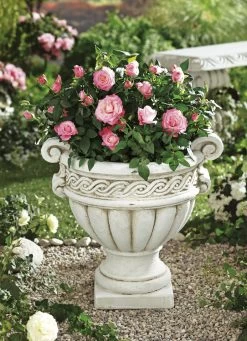 Wetterfestes Pflanzgefäß Mit Integriertem Wasserablauf