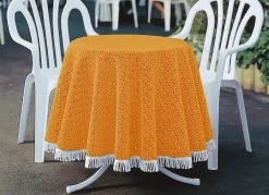 Wind- Und Wetterfeste Gartentischdecke Mit Fransenabschluss 14 Wind- Und Wetterfeste Gartentischdecke Mit Fransenabschluss -Haushaltsgegenstände Geschäft wind und wetterfeste gartentischdecke mit fransenabschluss farbe mandarine groesse 150