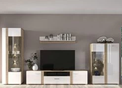 Wohnwand Mit LED-Beleuchtung