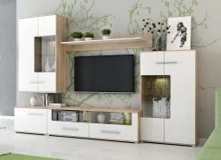 Wohnwand Mit LED-Beleuchtung Und Softclose