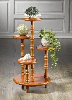 Wunderschöne Blumen-Etagere -Haushaltsgegenstände Geschäft wunderschoene blumen etagere farbe kirschbaum