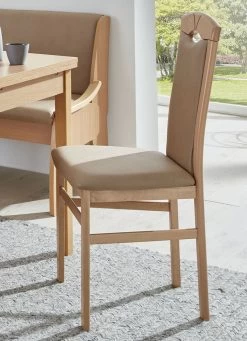 Zeitlose Esszimmermöbel -Haushaltsgegenstände Geschäft zeitlose esszimmermoebel farbe buche cappuccino 1